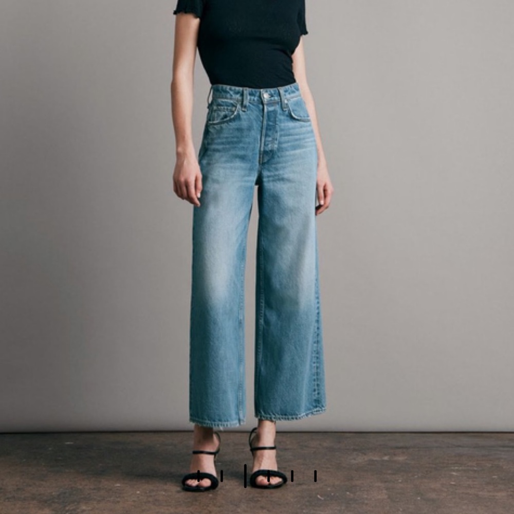 NWT rag & bone Maya High Rise Ankle Wide Leg, Size 30